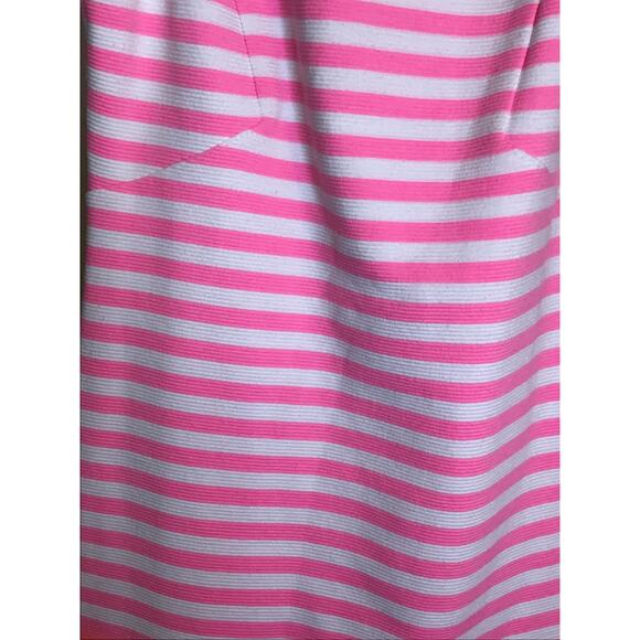 Lilly Pulitzer Women Stripe Shift Dress Sz Small Pink  Eden Tropical Mini Dress - Picture 11 of 16